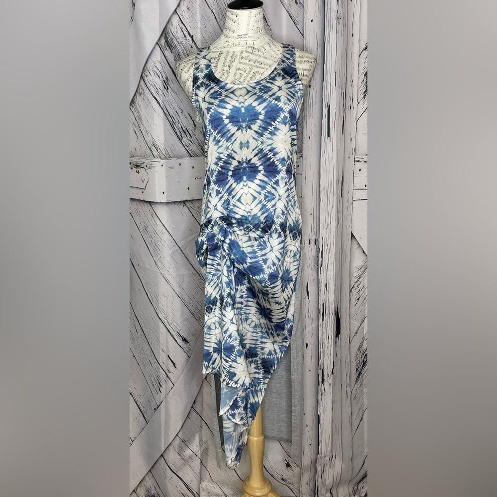 KIIND OF Dress Tie Dye Asymmetrical M